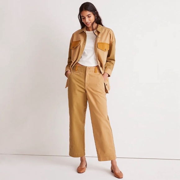 Madewell Colorblock High Waist Utility Chino Pant - Picture 2 of 8